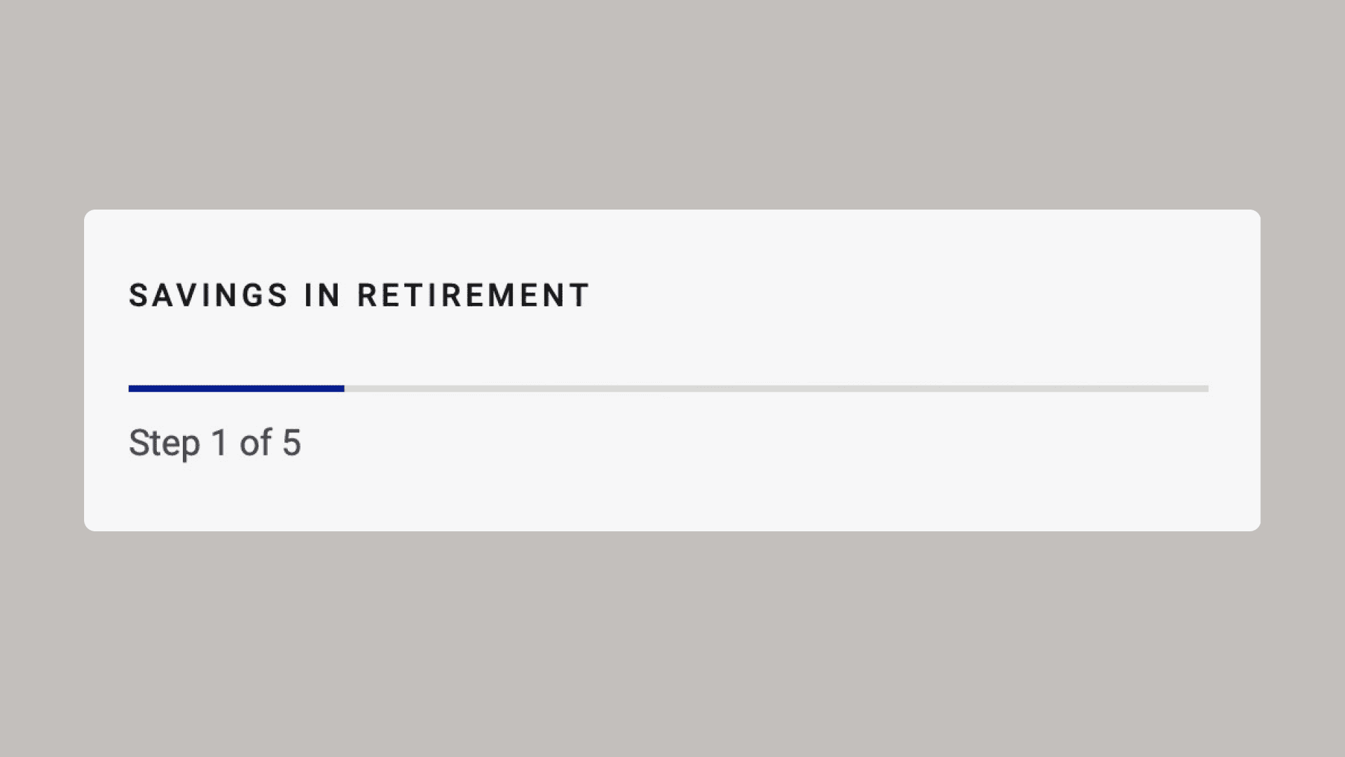 NYL Calculator — step progress bar showing current position in a multi-step calculator flow